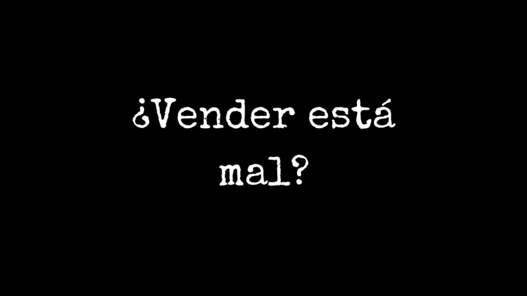¿Vender está mal? - Vendedores Nocturnos