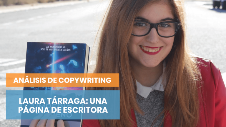 Análisis de copywriting: Laura Tárraga, la web de una escritora
