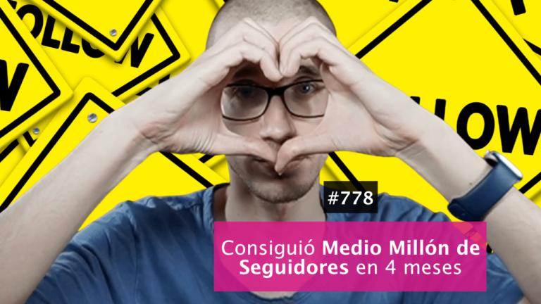 Consiguió medio millón de seguidores con este guion